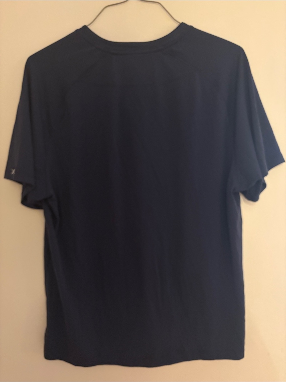 RHONE Delta Pique Notch Neck Short Sleeve Tee in Navy with White Trim XL - Picture 5 of 5